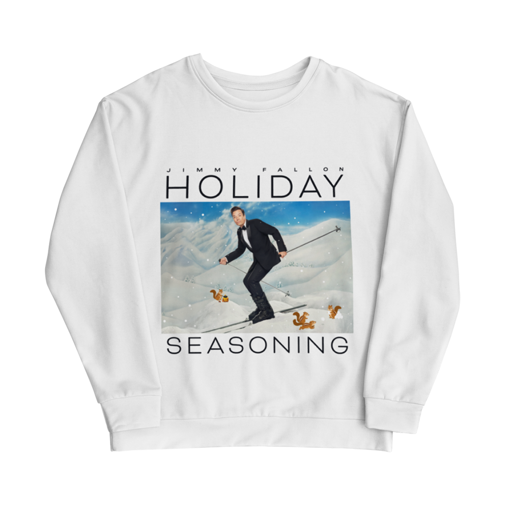 Holiday Seasoning White Chestnuts Roasting Crewneck Front